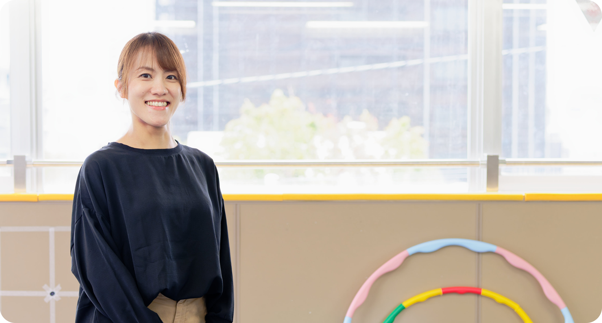 学童指導員のインタビュー写真